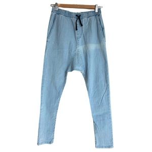 Cotton On Baggy Free Pants. Light denim wash.